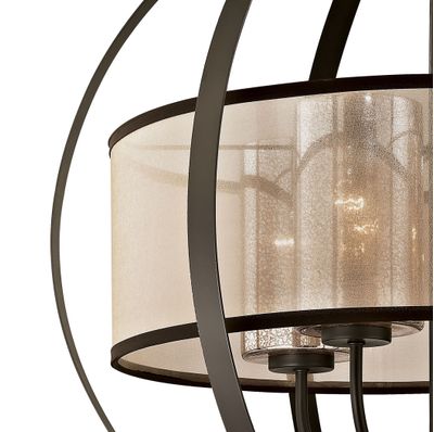 Diffusion 24″ Wide 4-Light Chandelier - Oil Rubbed Bronze