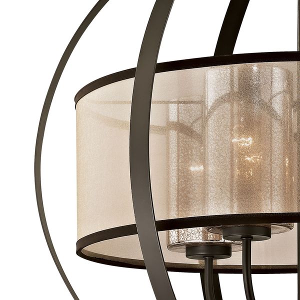Diffusion 24'' Wide 4-Light Chandelier - Oil Rubbed Bronze