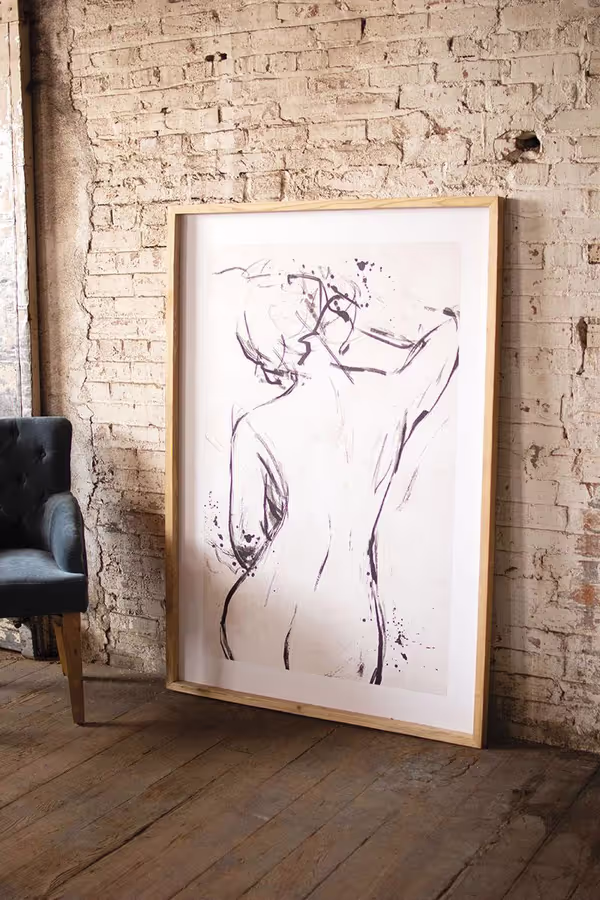 Framed Nude Print