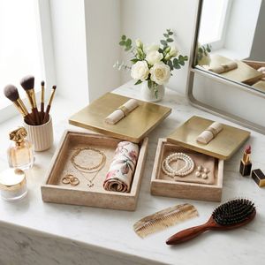 BAYARDWOOD SET OF 2 GOLD BOXES 4 (IN) 9