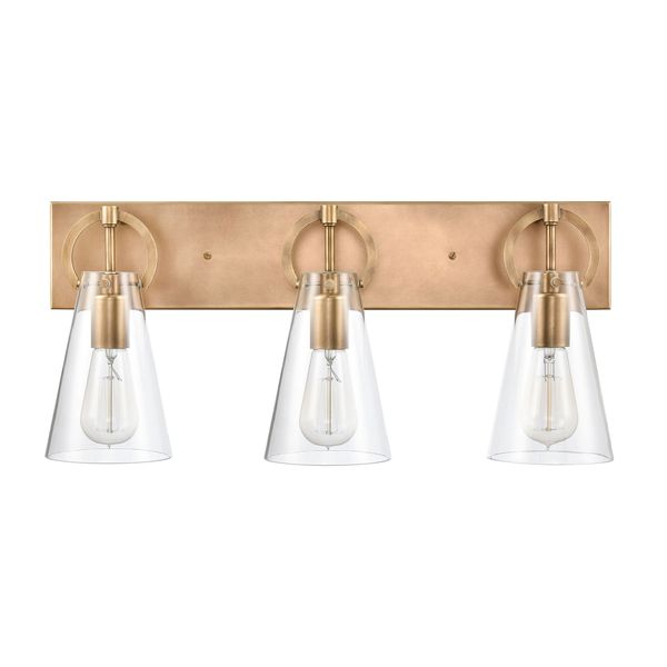 Gabby 23'' Wide 3-Light Vanity Light - Brass