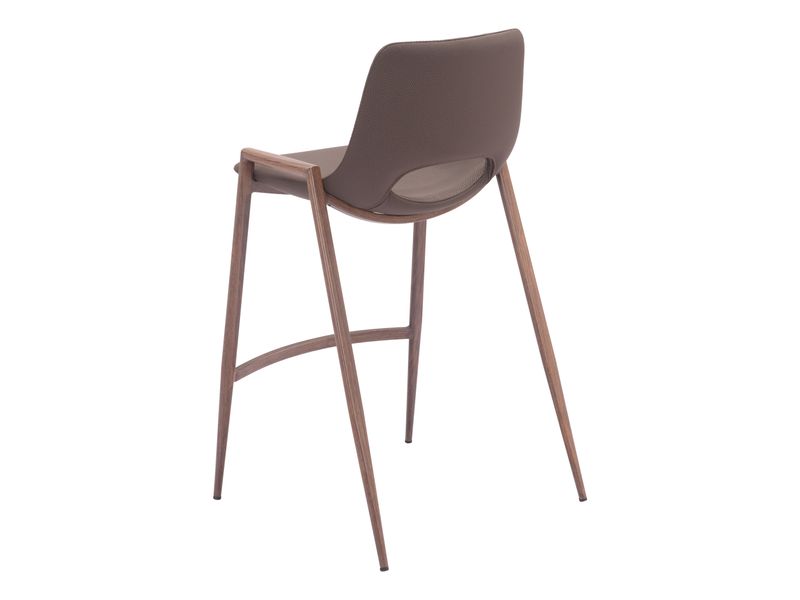 Desi Counter Stool Brown & Walnut 6