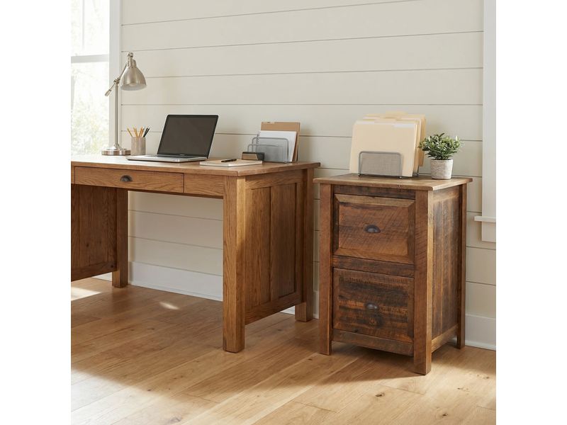 Barnwood Two Drawer File Cabinet 1