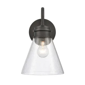 Dovas 13.5″ High 1-Light Outdoor Sconce - Textured Black 1