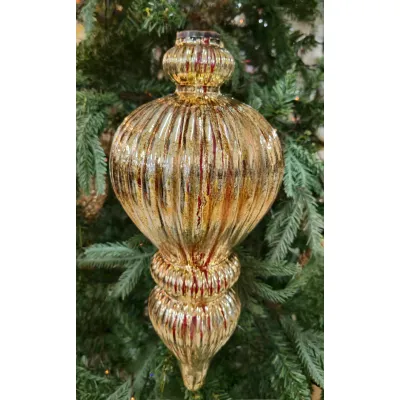 Large Golden Heirloom Ornament 8.5x8.5x25in