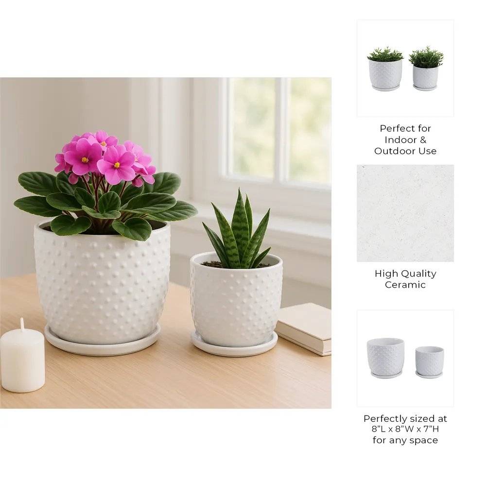 FIONAOAK SET OF 2 PLANTER 7 (IN)