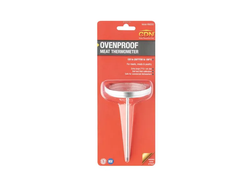 CDN Thermometer, Dial, Cooking Meat/Poultry Ovenproof Silver 4