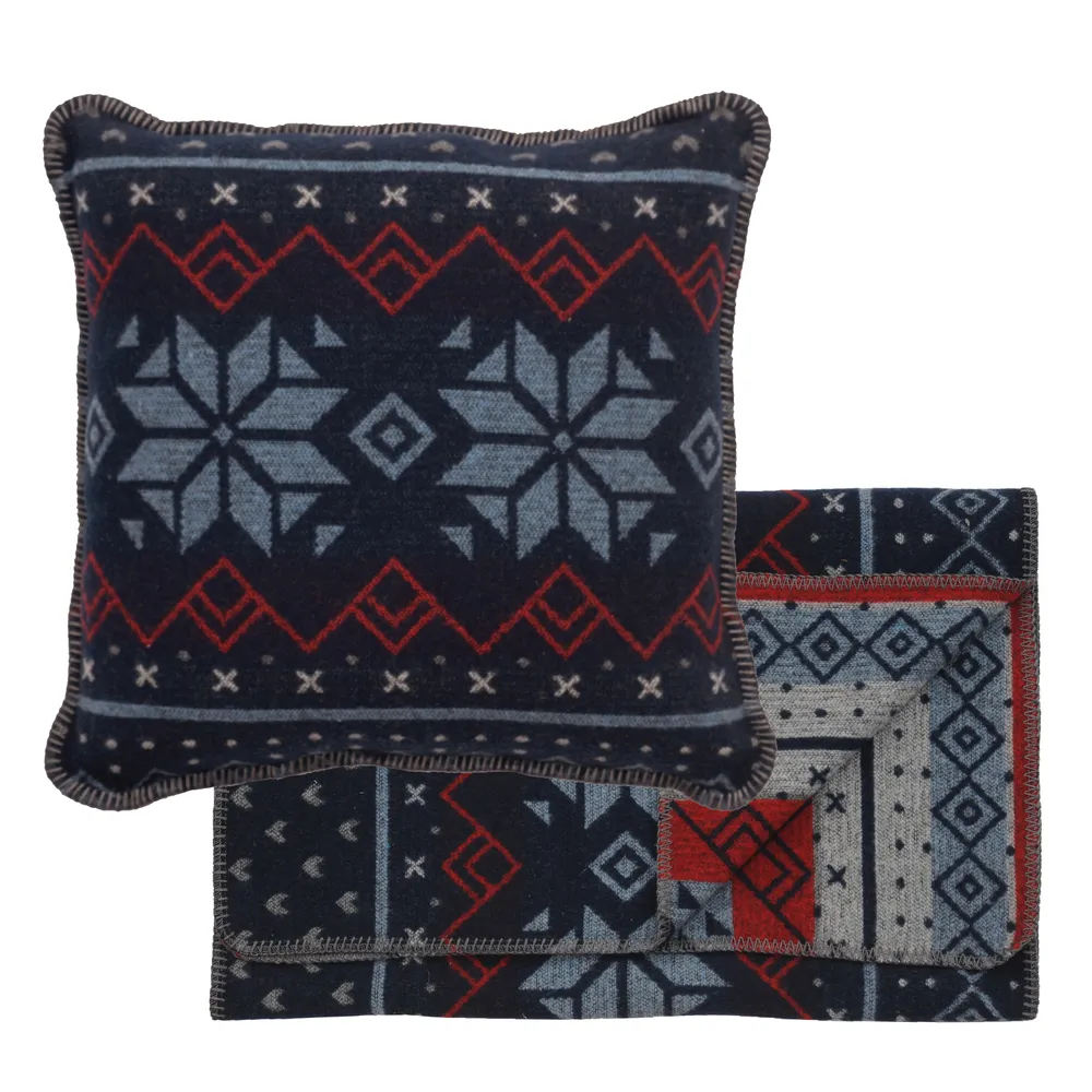 Nordic - Scarf & Pillow Set - King - 106x24