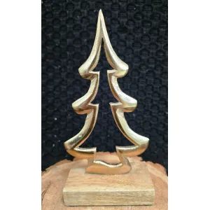 Large Golden Metal Tree 4.75x10in 1