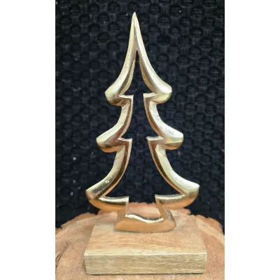 Large Golden Metal Tree 4.75x10in