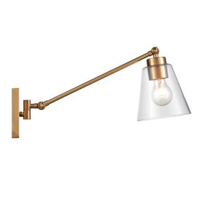 East Point 14.5'' High 1-Light Swingarm Sconce - Satin Brass 4