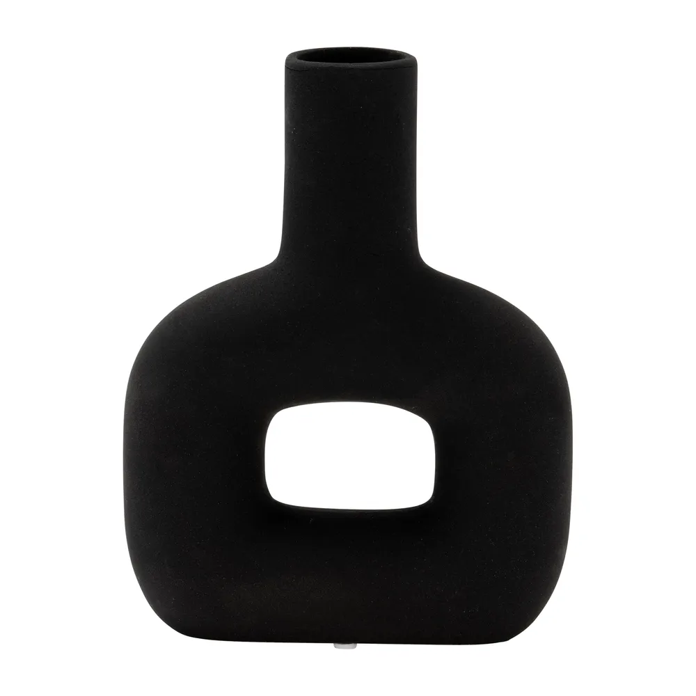 FELIXOAK BLACK VASE 8 (IN)