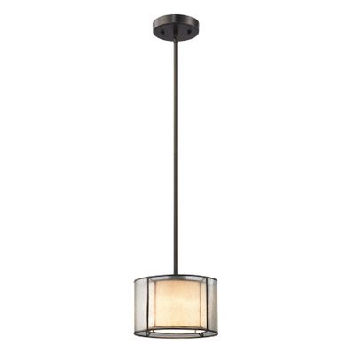 Mirage 8″ Wide 1-Light Mini Pendant - Tiffany Bronze