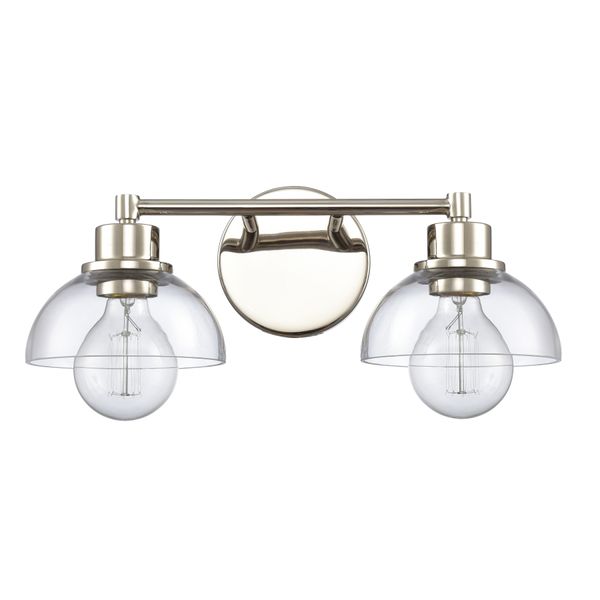 Julian 16'' Wide 2-Light Vanity Light - Polished Nickel