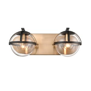 Davenay 16'' Wide 2-Light Vanity Light - Satin Brass 1
