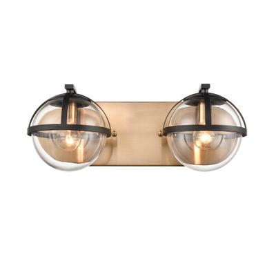 Davenay 16″ Wide 2-Light Vanity Light - Satin Brass