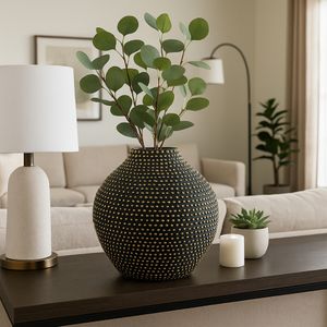 KEATONOAK BLACK VASE 16 (IN) 2