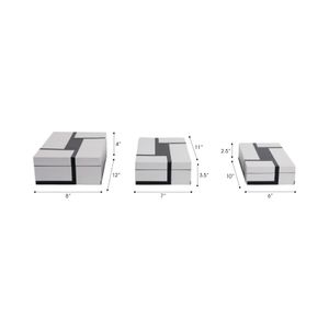 WALT SET OF 3 WHITE BOXES 4 (IN) 9