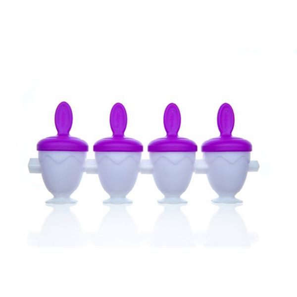 CUISIPRO Mini Pop Mold, Farm, 4pc Set 2oz/59ml Purple