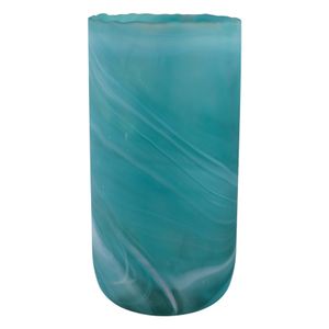 PARKERGROVE TURQUOISE GLASS VASE 15 (IN) 1