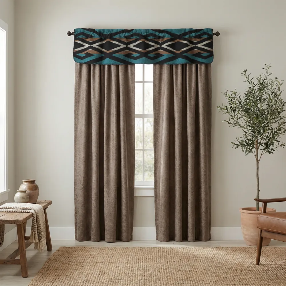 Paloma Lagoon  - Drape Set - (2 panels/2 tiebacks)