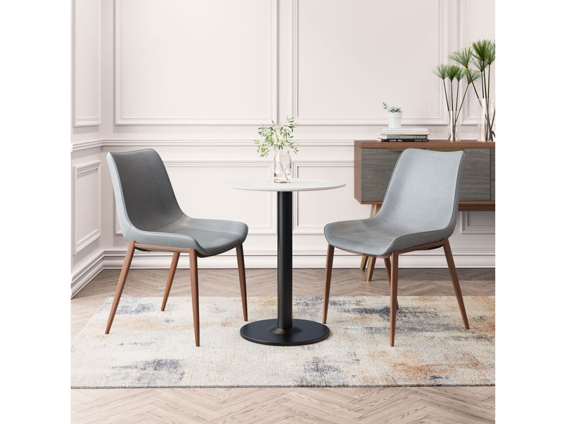 Magnus Dining Chair Slate Gray & Walnut 10