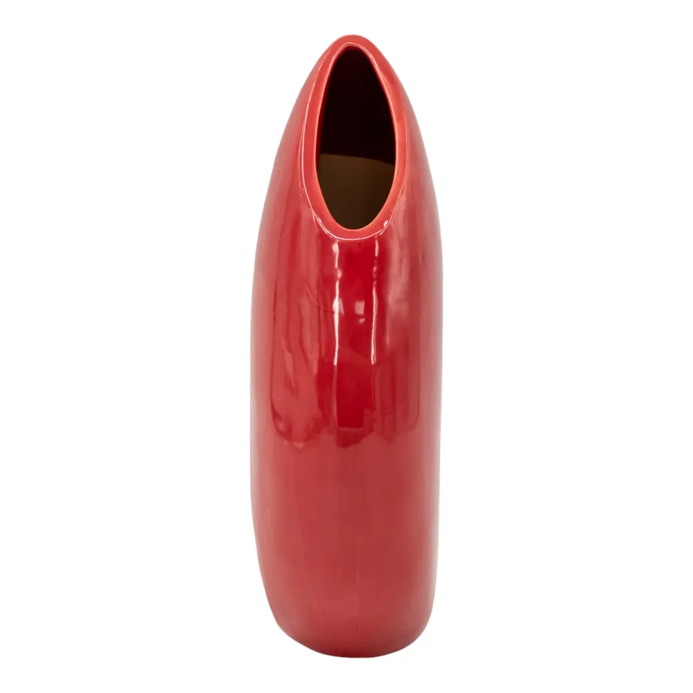 HAMMONDPORT RED VASE 17 (IN)