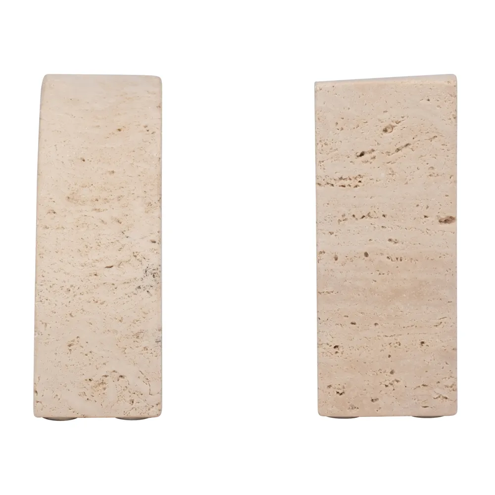 GRAHAMBROOK SET OF 2 TAN BOOKENDS 6 (IN)