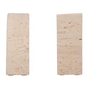 GRAHAMBROOK SET OF 2 TAN BOOKENDS 6 (IN) 6