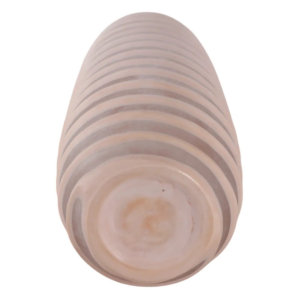 SAMSONWICK IVORY GLASS VASE 16 (IN)