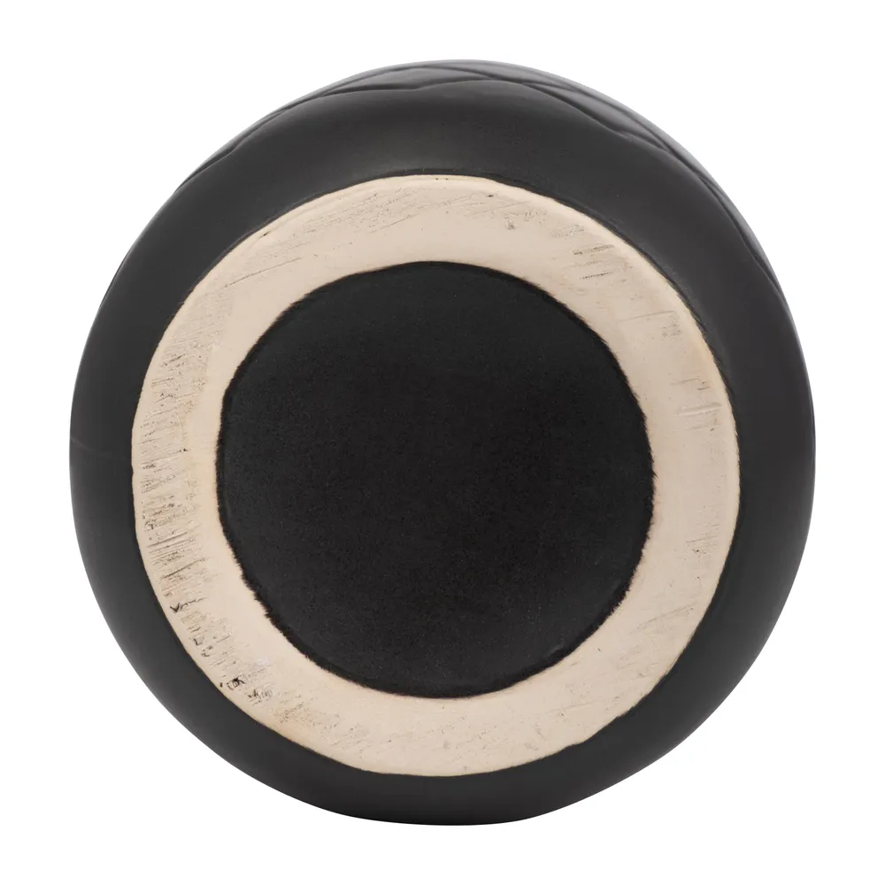 EMMONSFORD BLACK VASE 12 (IN)