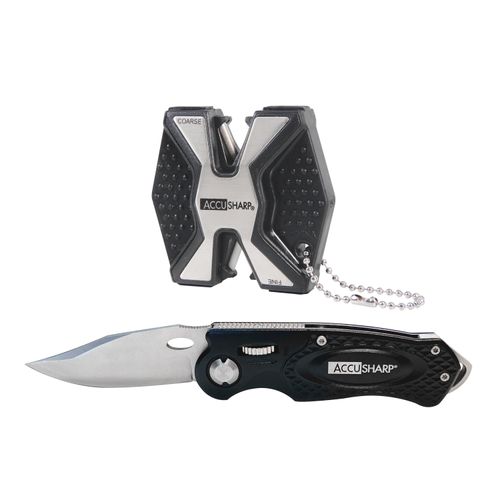 AccuSharp Diamond Pro Two Step - Black Sport Knife Combo