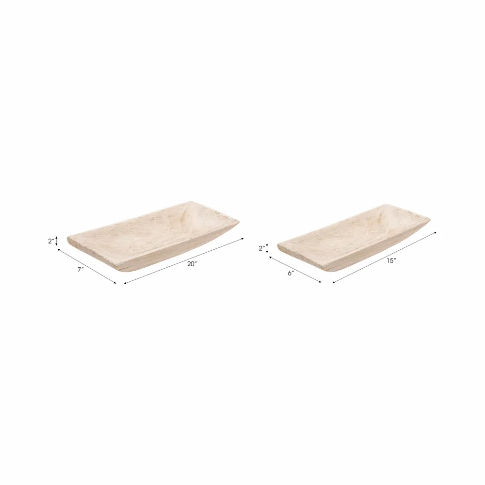 ROBINCLIFF SET OF 2 WHITE BOWLS 3 (IN)