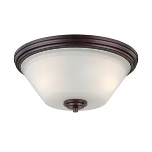Pittman 14'' Wide 2-Light Flush Mount - Sienna Bronze 1