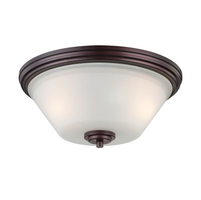 Pittman 14'' Wide 2-Light Flush Mount - Sienna Bronze