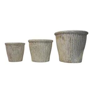 DREW SET OF 3 TAN PLANTER 13 (IN) 2