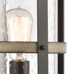 Annenberg 19'' High 1-Light Outdoor Post Light - Anvil Iron 3