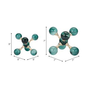CLOVERWELL SET OF 2 GREEN BOOKENDS 7 (IN) 8