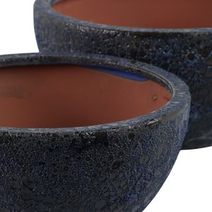BYRONHAM SET OF 2 BLUE PLANTER 6 (IN) 7