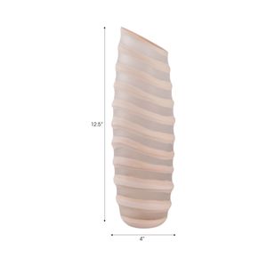 SAMSONWICK IVORY GLASS VASE 13 (IN) 9