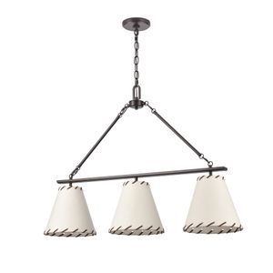 Marion 36'' Wide 3-Light Linear Chandelier - Oil Rubbed Bronze 8