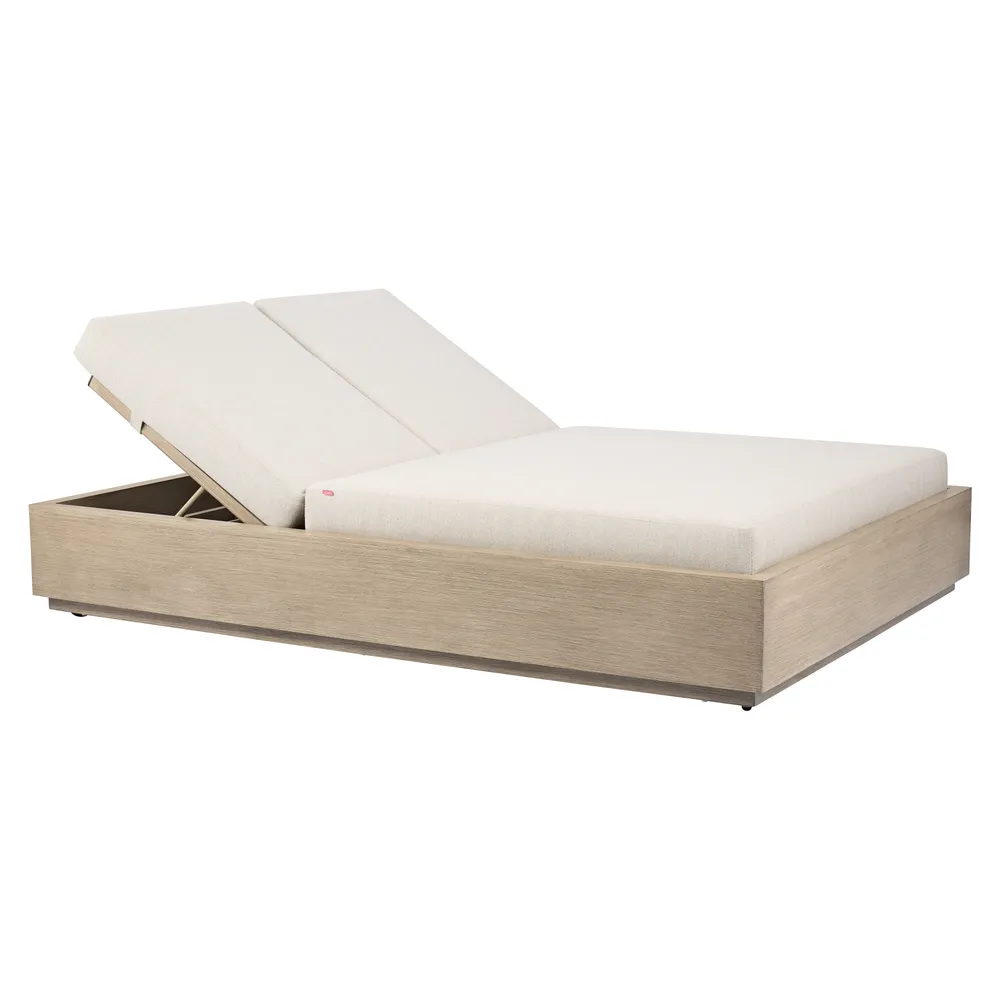 Varadero Beach Double Chaise Gray