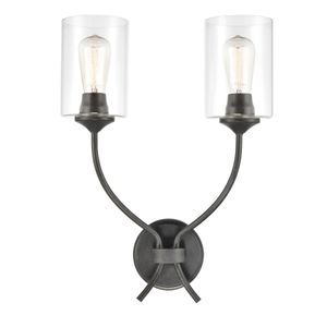 Daisy 20'' High 2-Light Sconce - Midnight Bronze 1