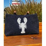 HEAVY CANVAS WRISTLET W WICKER BOTTOM - LOBSTER 2