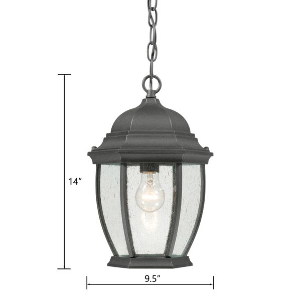 Covington 9.5'' Wide 1-Light Outdoor Pendant - Black