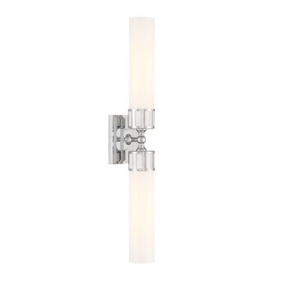 Astor 24.5″ Wide 2-Light Sconce - Chrome