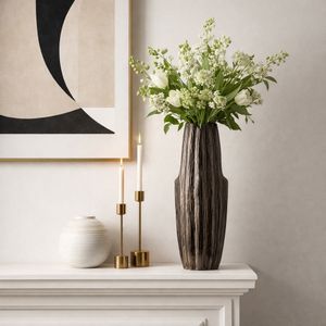 EVANDERPORT BLACK VASE 24 (IN) 13