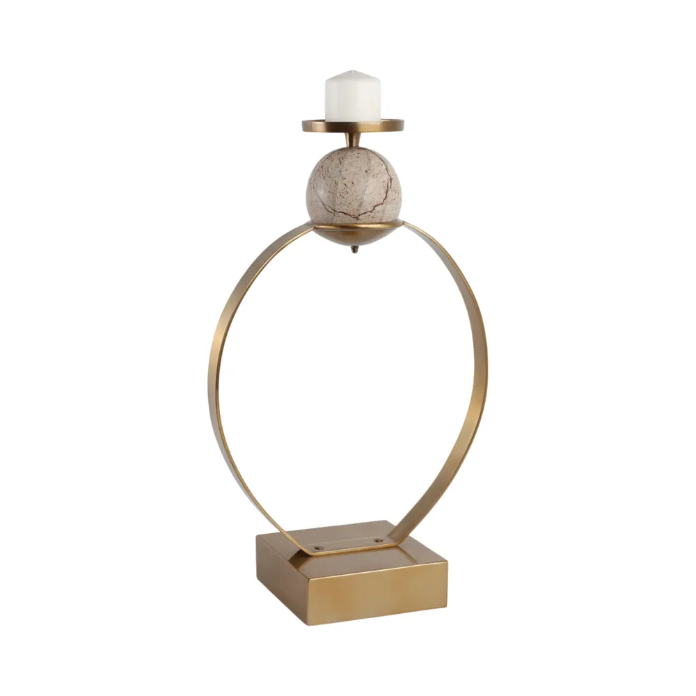GRAYDONDALE GOLD CANDLE HOLDER 26 (IN)