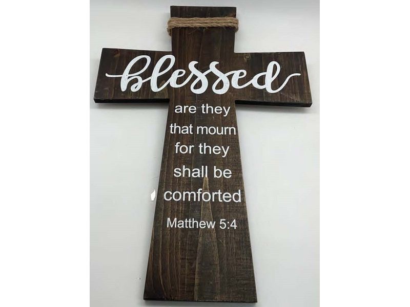 20" x 14" Blessed Cross with Twine 1