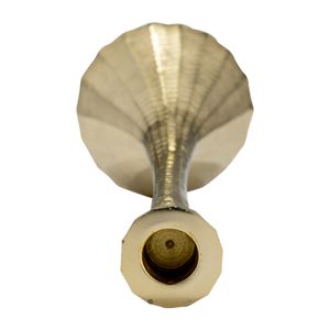 12" METAL, TAPER CANDLE HOLDER, BRASS 6